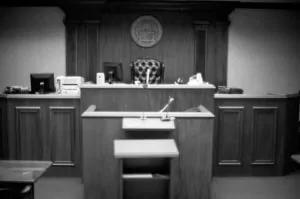 Courtroom Trial During a Divorce